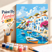 Boat Scenery(Framed Canvas | A4)