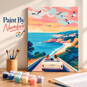 Coastal Drive(Framed Canvas | A4)